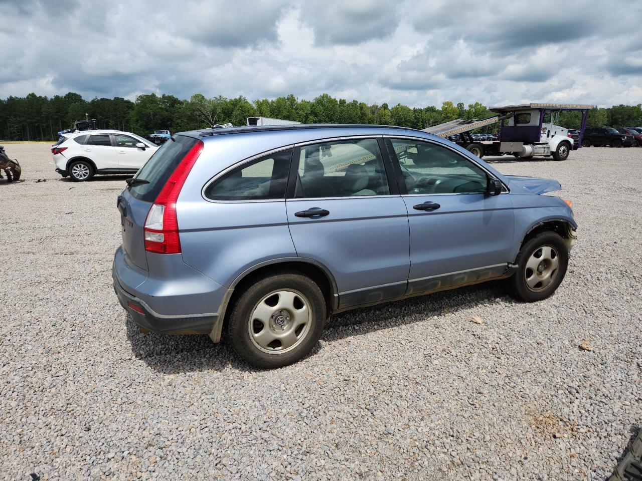 2007 Honda Cr-v Lx Blue vin: JHLRE383X7C024228