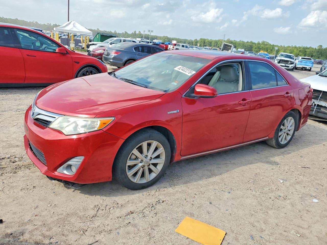 2012 Toyota Camry Hybrid Xle Red vin: 4T1BD1FK8CU022333