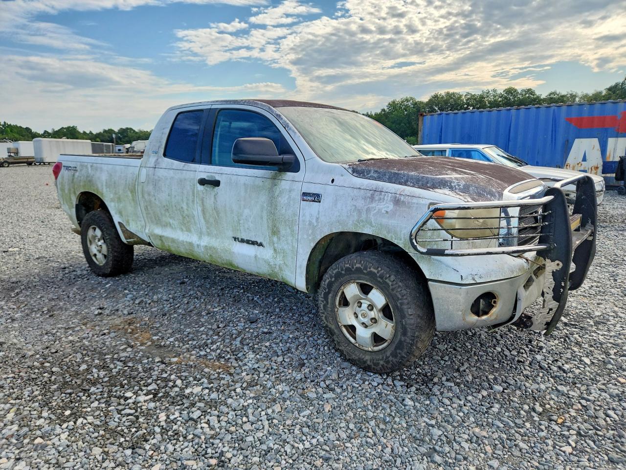 2008 Toyota Tundra Sr5 White vin: 5TFBV54188X051677