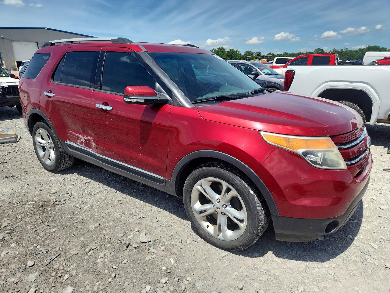 2015 Ford Explorer Limited Maroon vin: 1FM5K7F88FGA66846