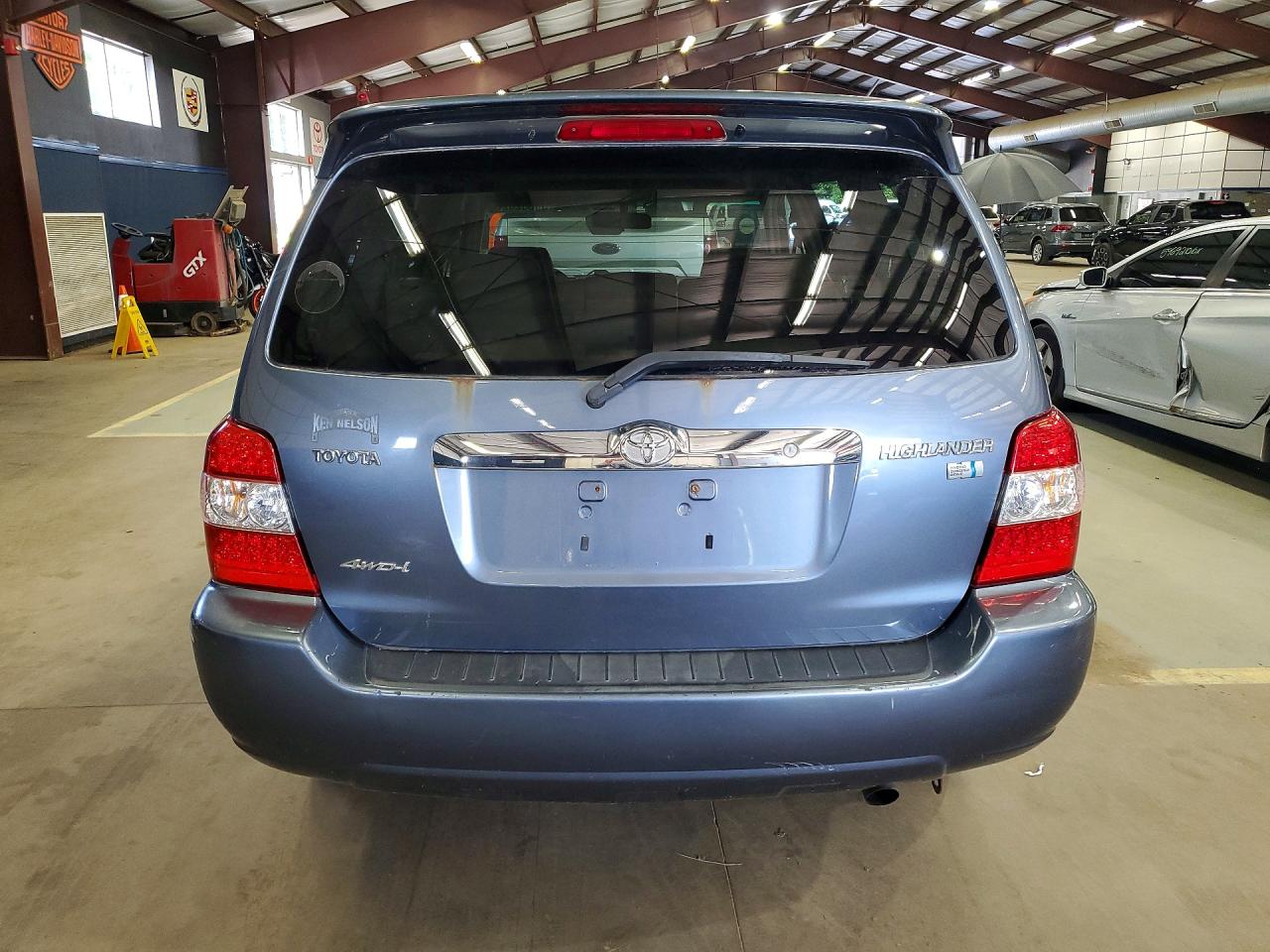 2006 Toyota Highlander Hybrid Blue vin: JTEEW21A960023532