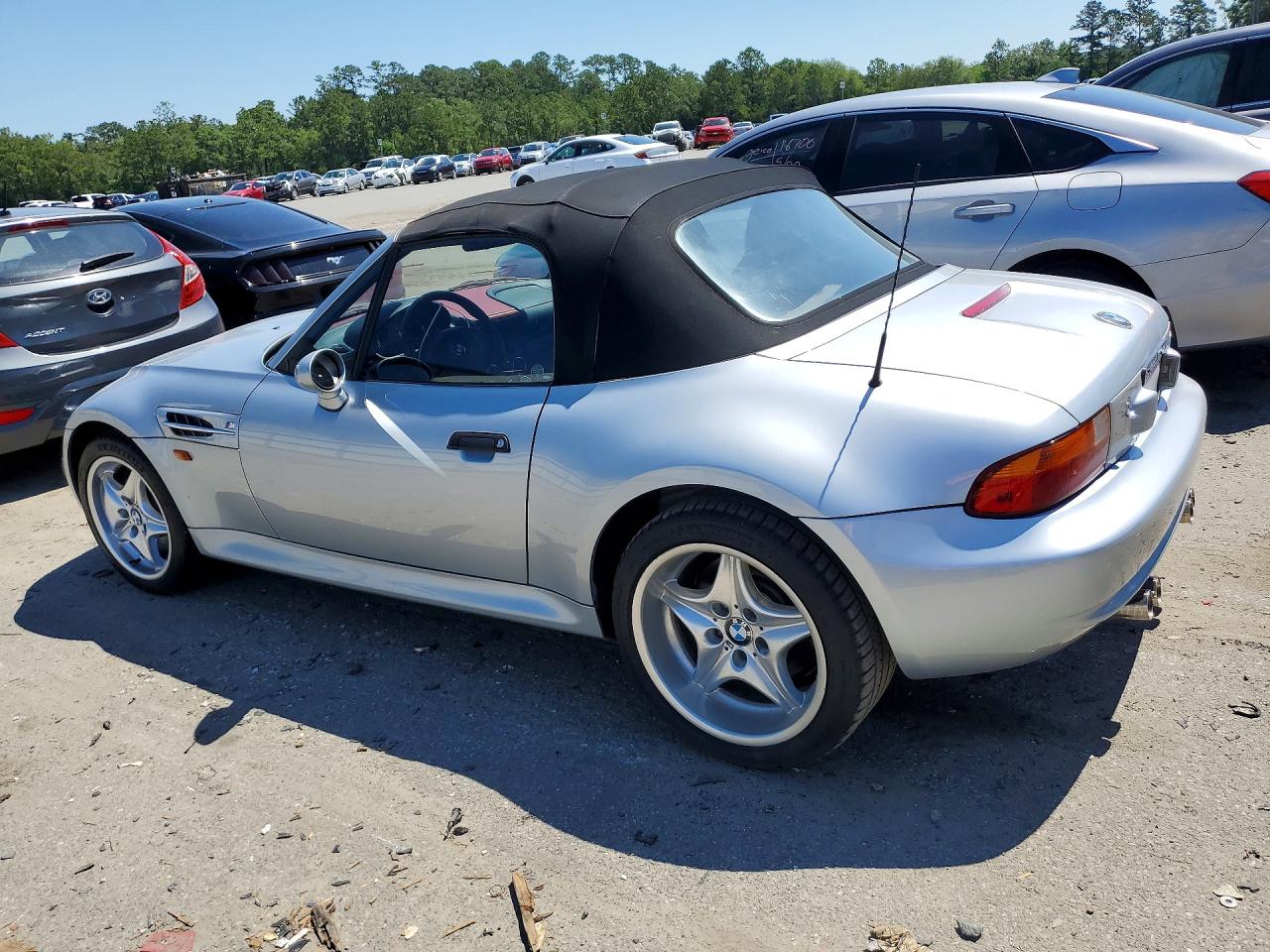 1998 Bmw M Roadster Silver vin: WBSCK9336WLC85744