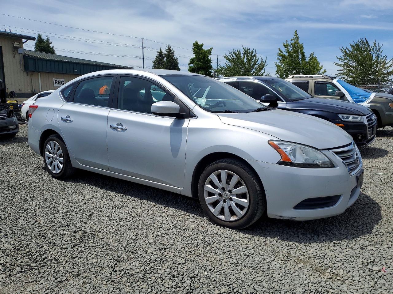 2013 Nissan Sentra Sv Silver vin: 1N4AB7AP0DN903282