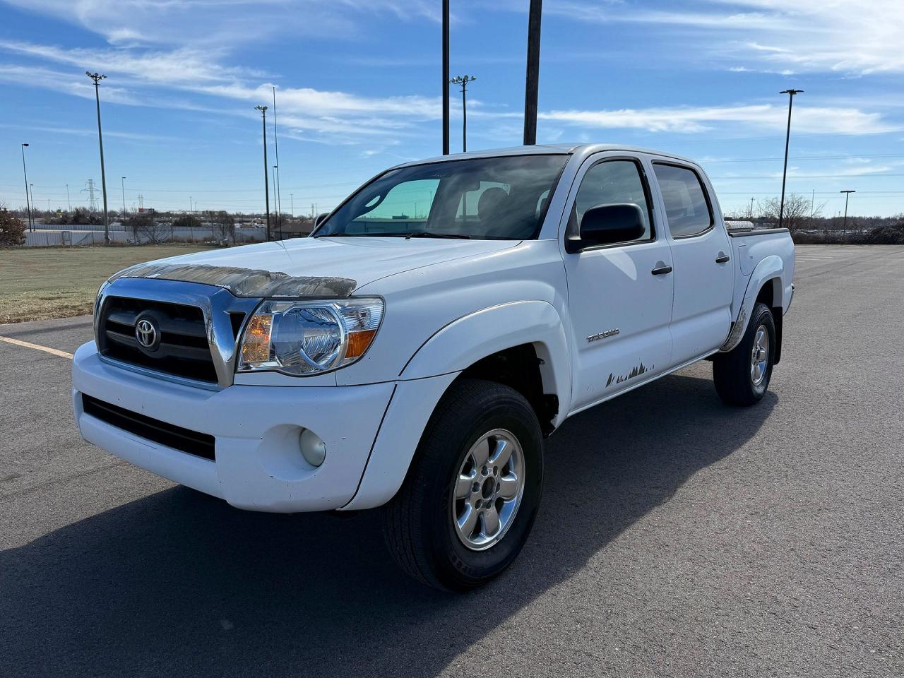 2009 Toyota Tacoma Double Cab Prerunner White vin: 3TMJU62NX9M080230