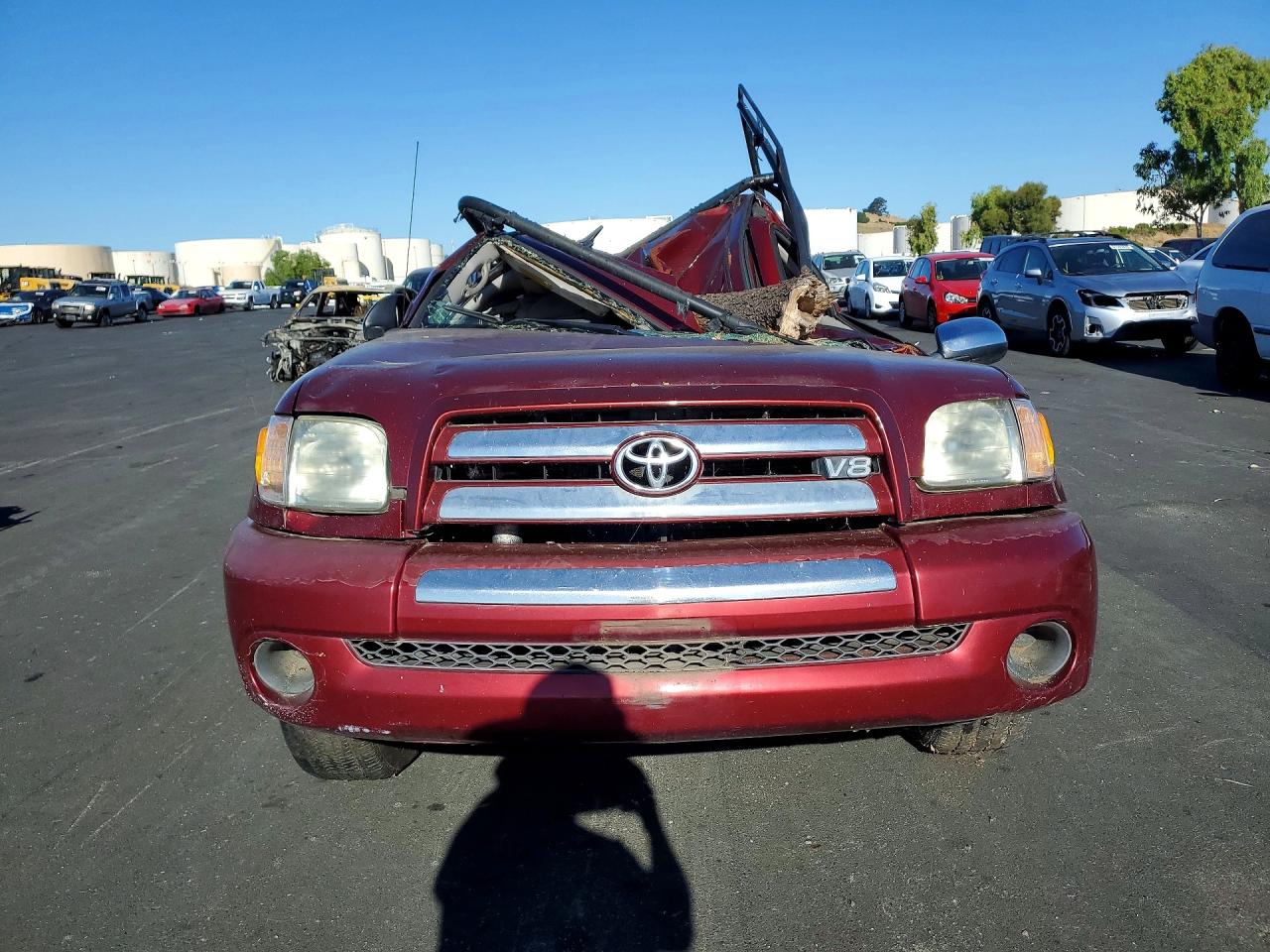 2003 Toyota Tundra Access Cab Sr5 Burgundy vin: 5TBRT34123S373280