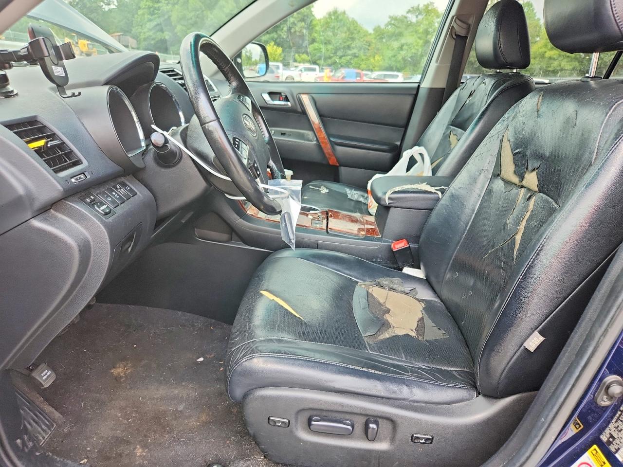 2013 Toyota Highlander Limited Blue vin: 5TDDK3EHXDS229171