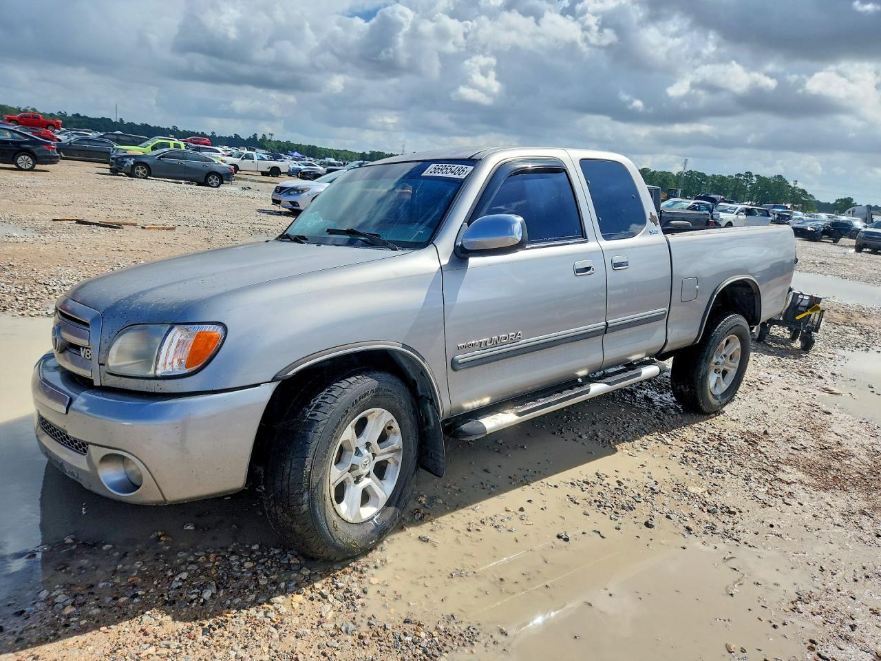 2004 Toyota Tundra Access Cab Sr5 Silver vin: 5TBRT34124S448979