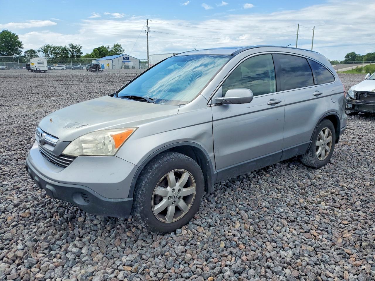 2007 Honda Cr-v Exl Silver vin: JHLRE48787C001054