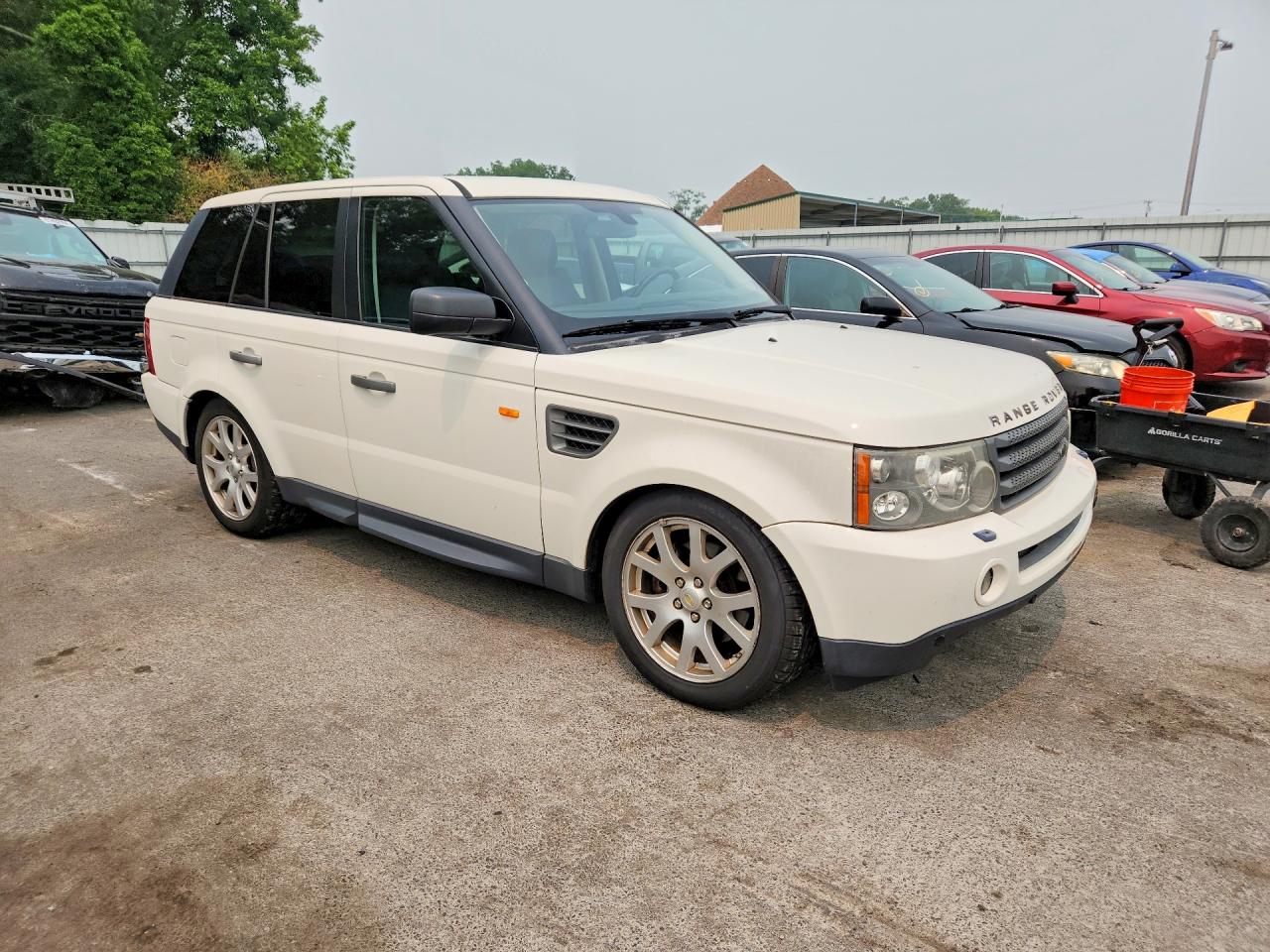 2008 Land Rover Range Rover Sport Hse White vin: SALSK25458A175658