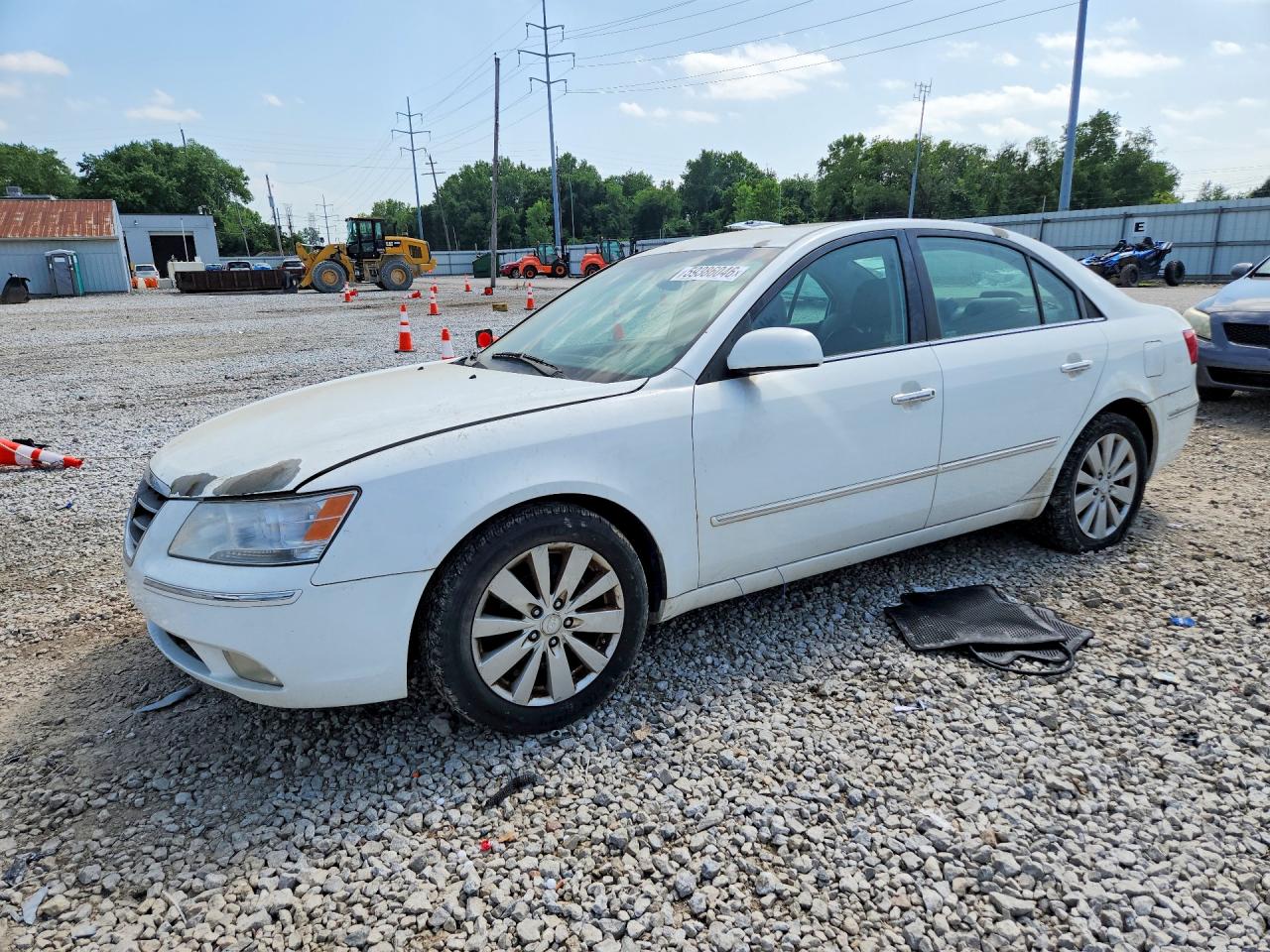 2009 Hyundai Sonata Limited White vin: 5NPEU46C79H505746