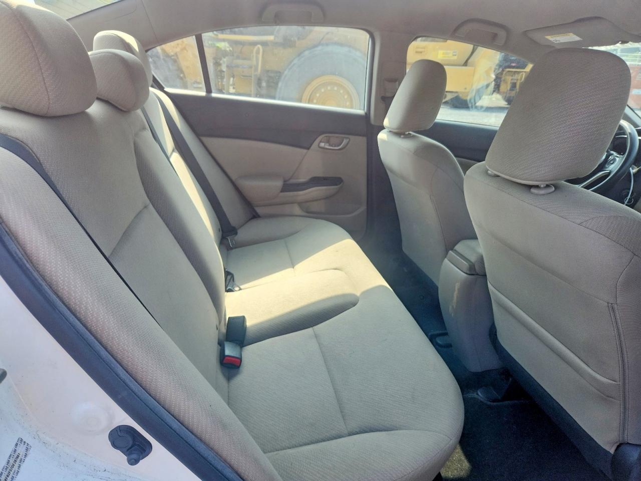 2013 Honda Civic Lx White vin: 19XFB2F57DE287661