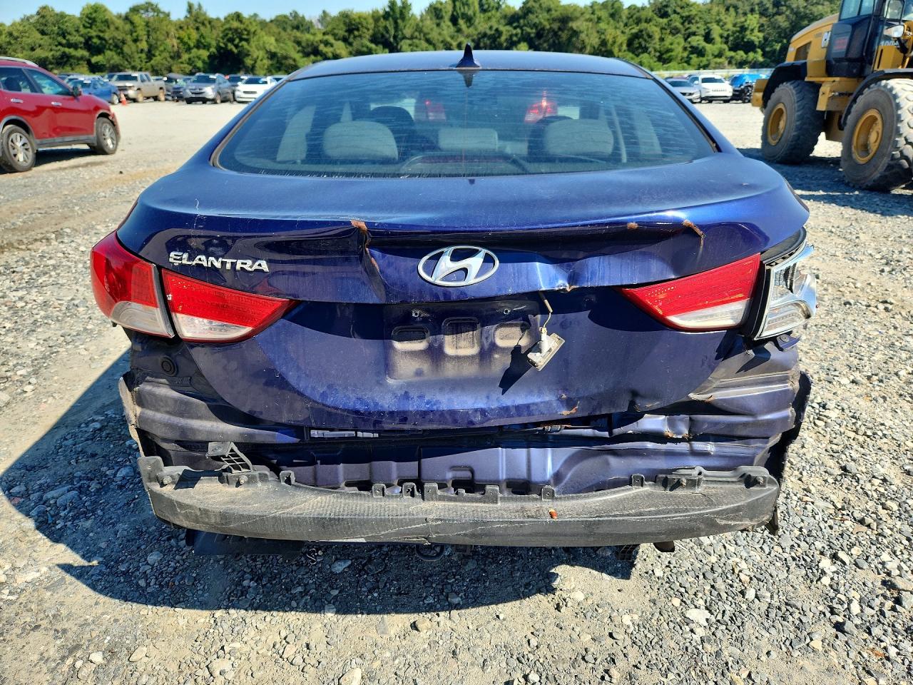 2013 Hyundai Elantra Gls Blue vin: 5NPDH4AE6DH433875