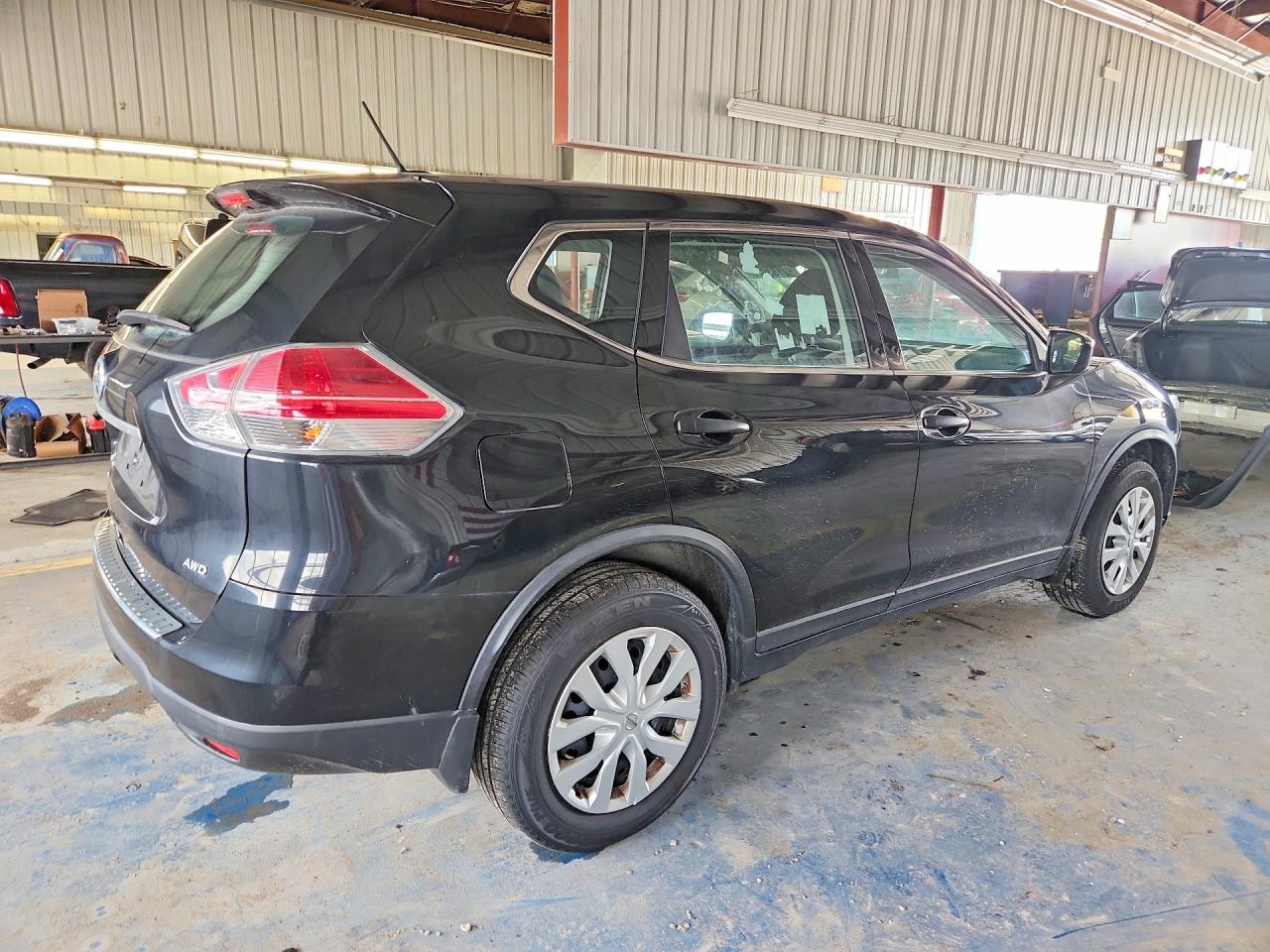 2016 Nissan Rogue S Black vin: KNMAT2MV2GP631430