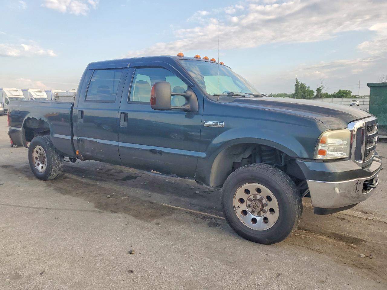 2005 Ford F250 Super Duty Green vin: 1FTSW21595EA70720