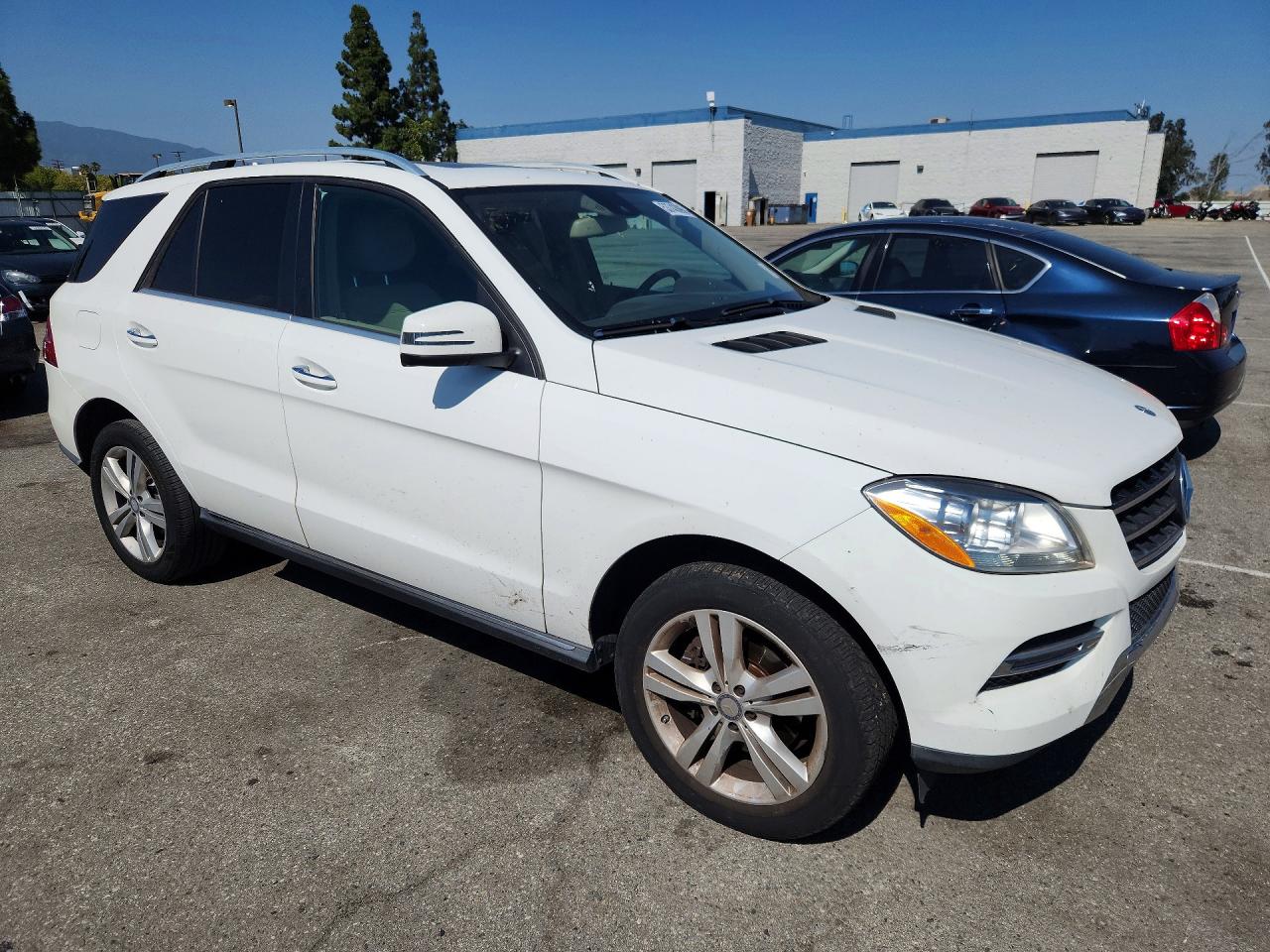 2015 Mercedes-benz Ml 350 White vin: 4JGDA5JB6FA550278