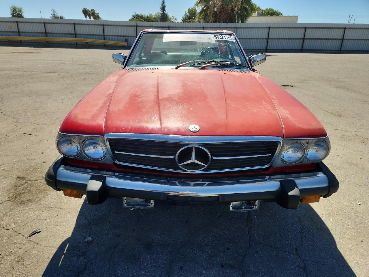 1980 Mercedes-benz Sl Sl450 Red vin: 10704412058527