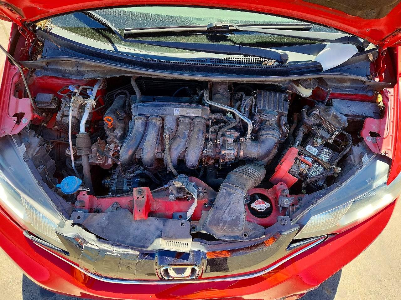 2015 Honda Fit Ex Red vin: 3HGGK5H89FM773492