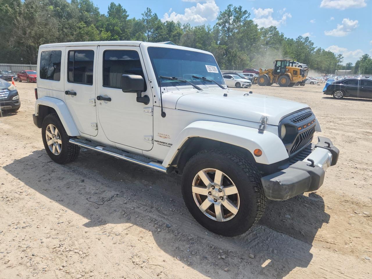 2012 Jeep Wrangler Unlimited Sahara Белый vin: 1C4BJWEG7CL171894