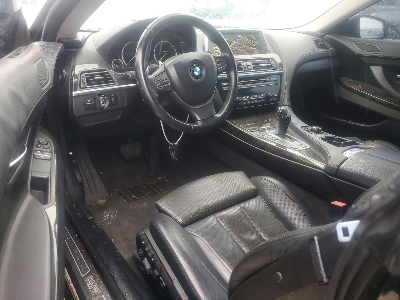 2012 Bmw 650 I Black vin: WBALX3C57CDV77507
