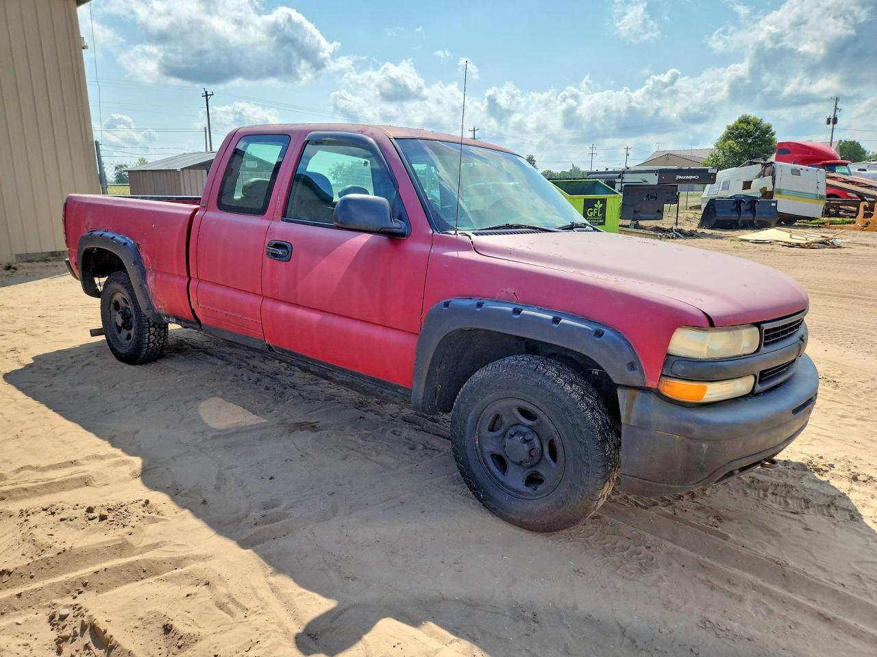 2002 Chevrolet Silverado K1500 Red vin: 2GCEK19T821311573