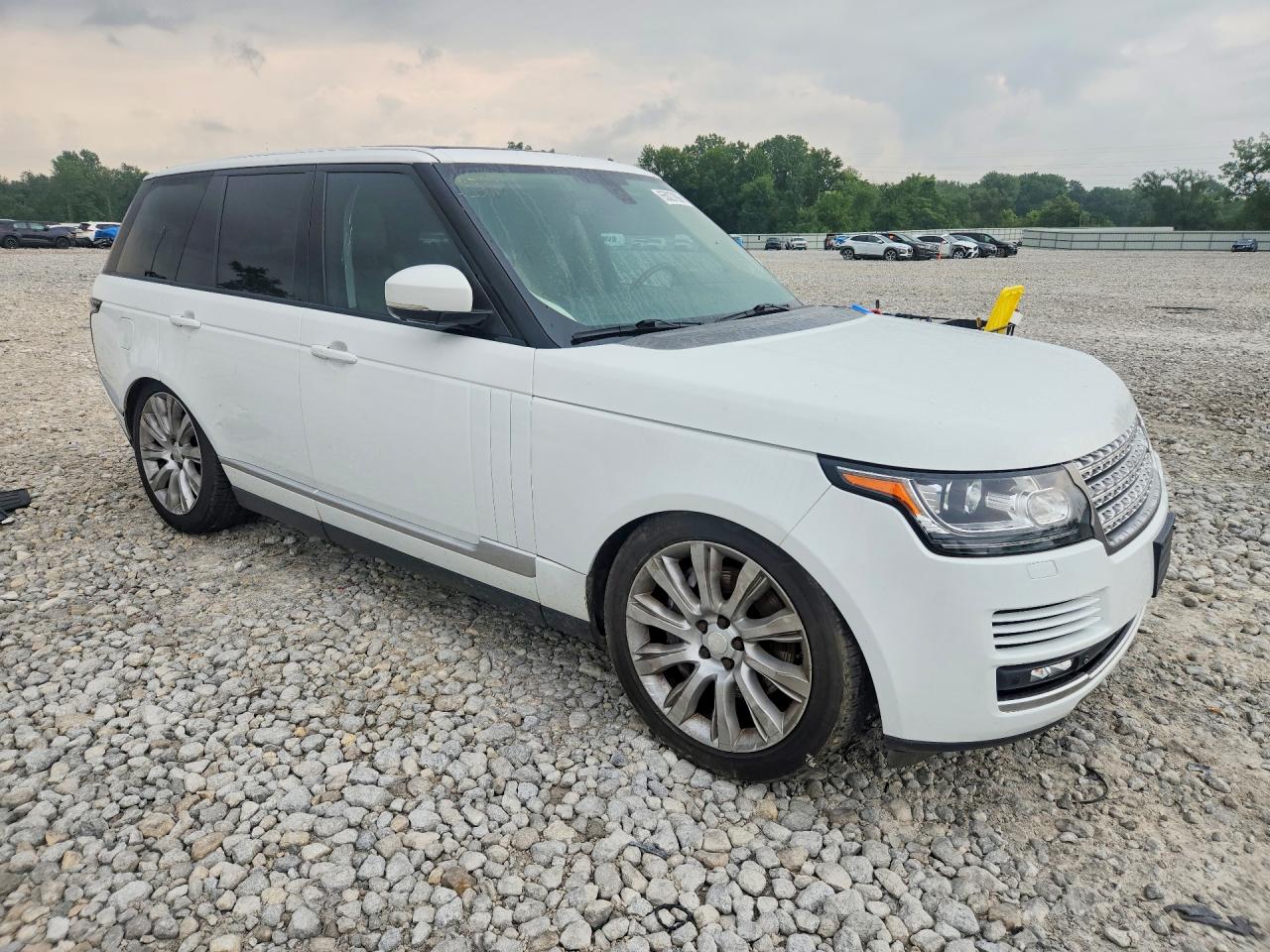 2015 Land Rover Range Rover Supercharged White vin: SALGS2TF2FA221843