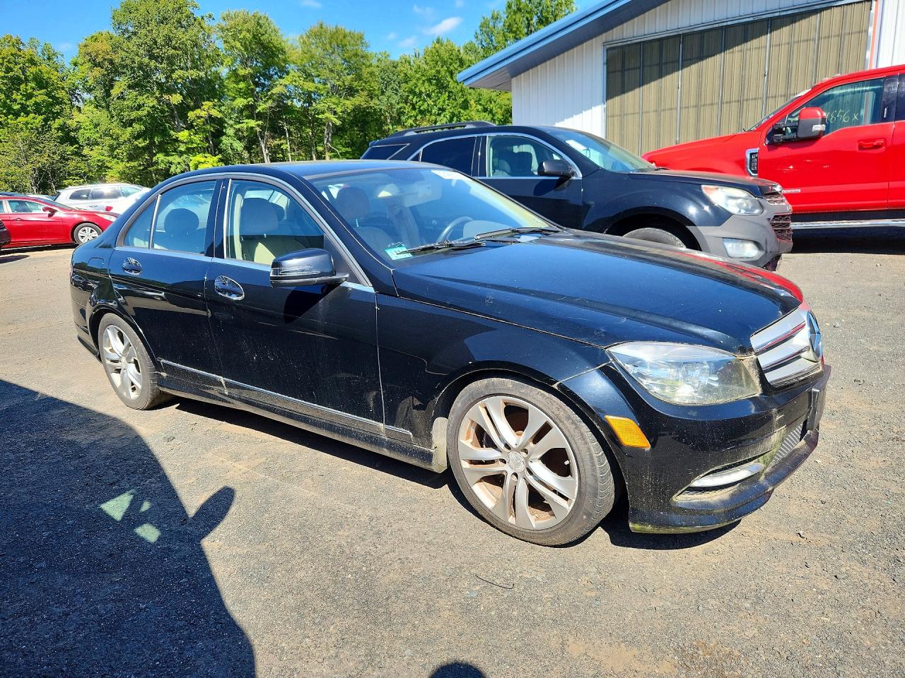2011 Mercedes-benz C 300 4matic Black vin: WDDGF8BB9BR186734