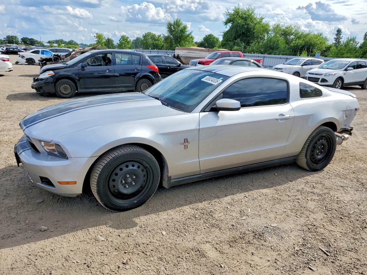 2012 Ford Mustang Silver vin: 1ZVBP8AM9C5217362