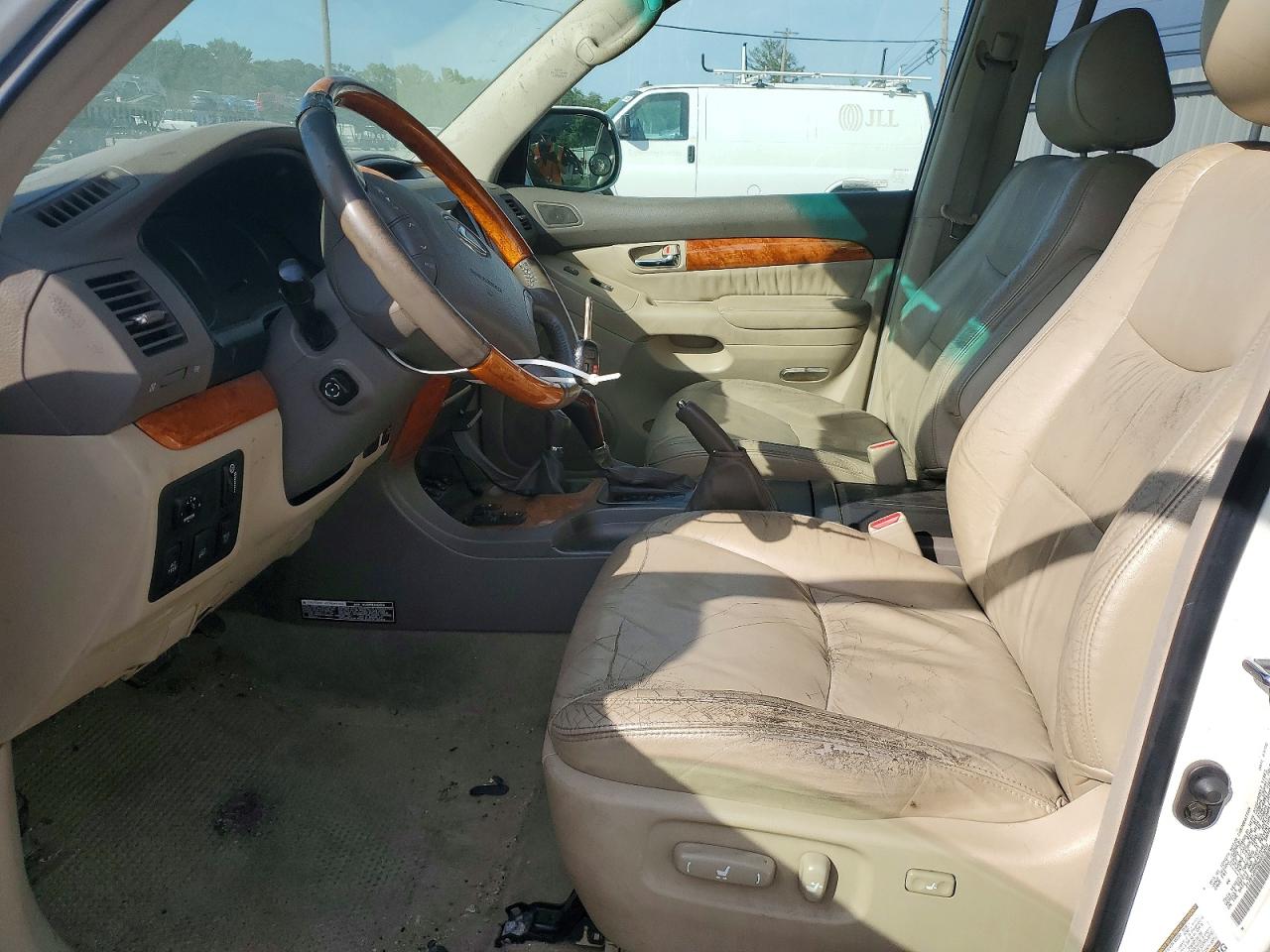2005 Lexus Gx 470 White vin: JTJBT20X550083292