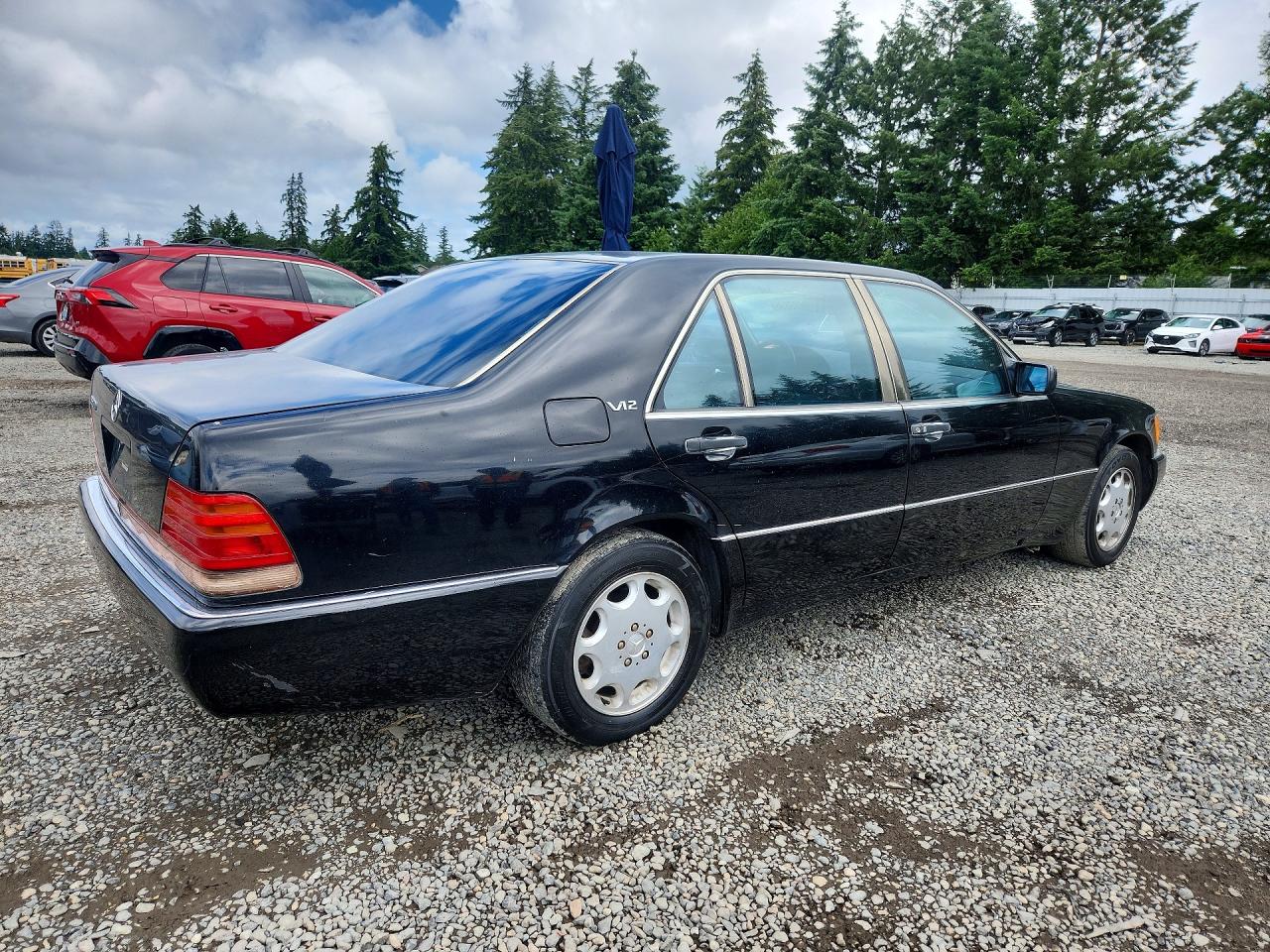 1993 Mercedes-benz 600 Sel Black vin: WDBGA57E2PA103644