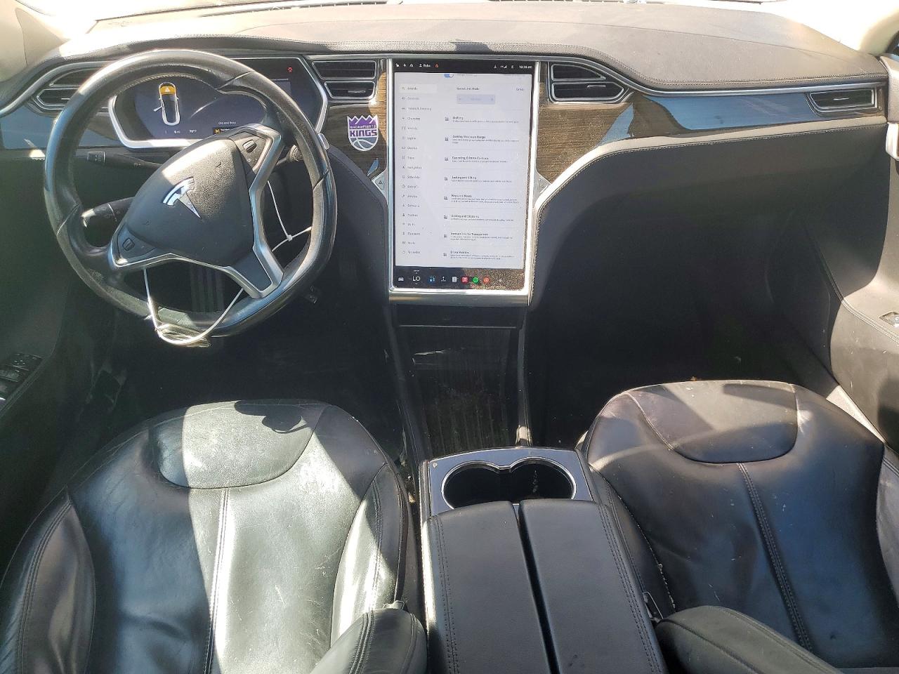 2014 Tesla Model S White vin: 5YJSA1H16EFP35003