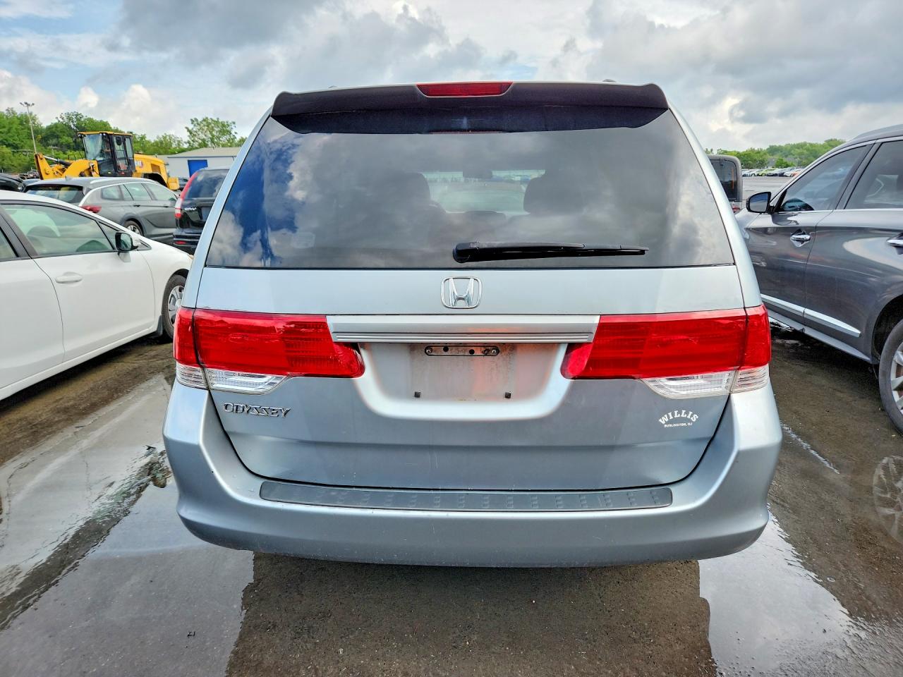 2009 Honda Odyssey Ex Blue vin: 5FNRL38439B054950
