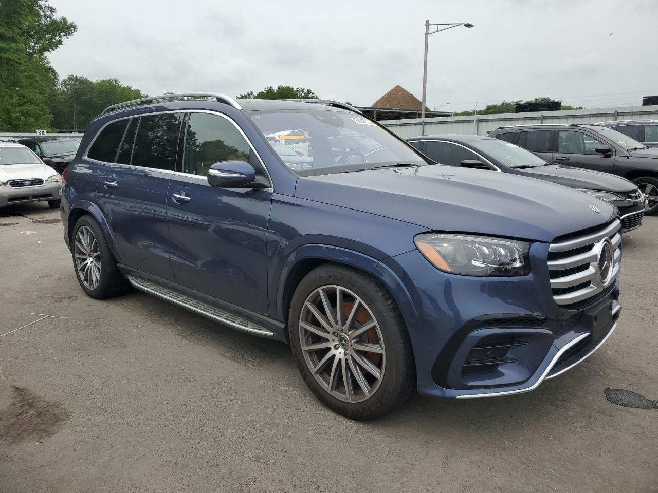 2024 Mercedes-benz Gls 580 4matic Синий vin: 4JGFF8FE4RB053744