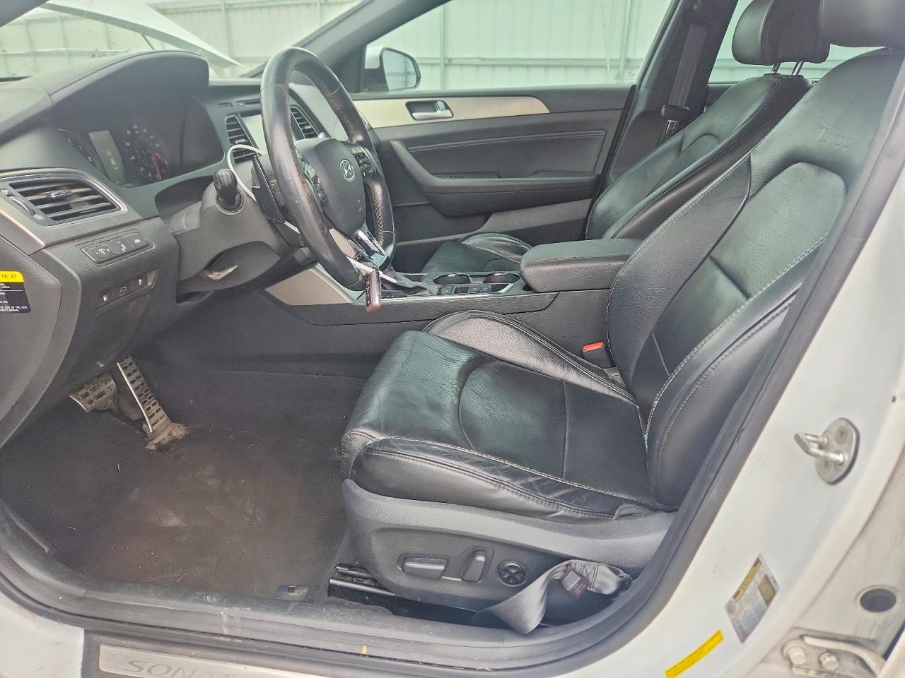 2015 Hyundai Sonata Limited 2.0t White vin: 5NPE34AB3FH250672