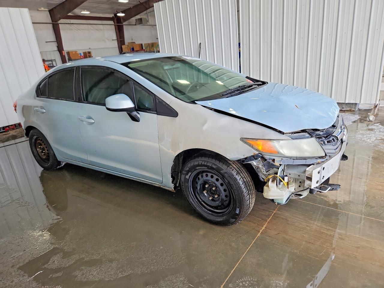 2012 Honda Civic Lx Blue vin: 19XFB2F5XCE073892