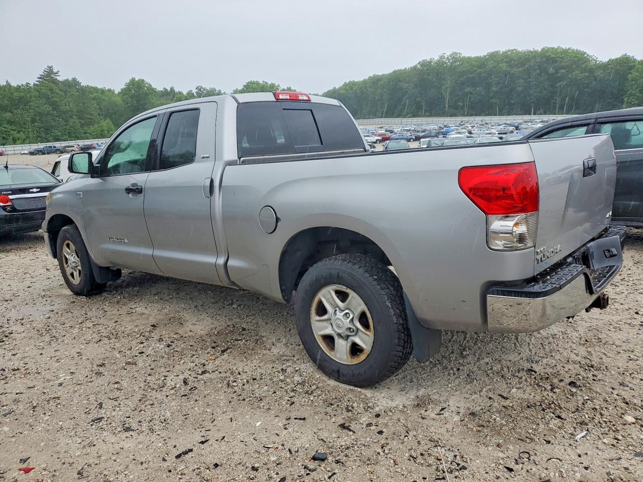 2007 Toyota Tundra Double Cab Sr5 Silver vin: 5TBBT54107S454037