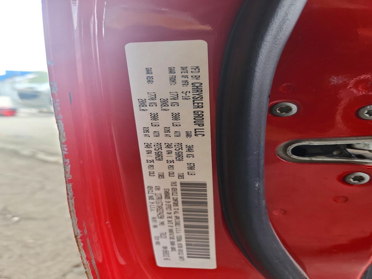 2010 Dodge Ram 1500 Red vin: 1D7RV1GTXAS224290