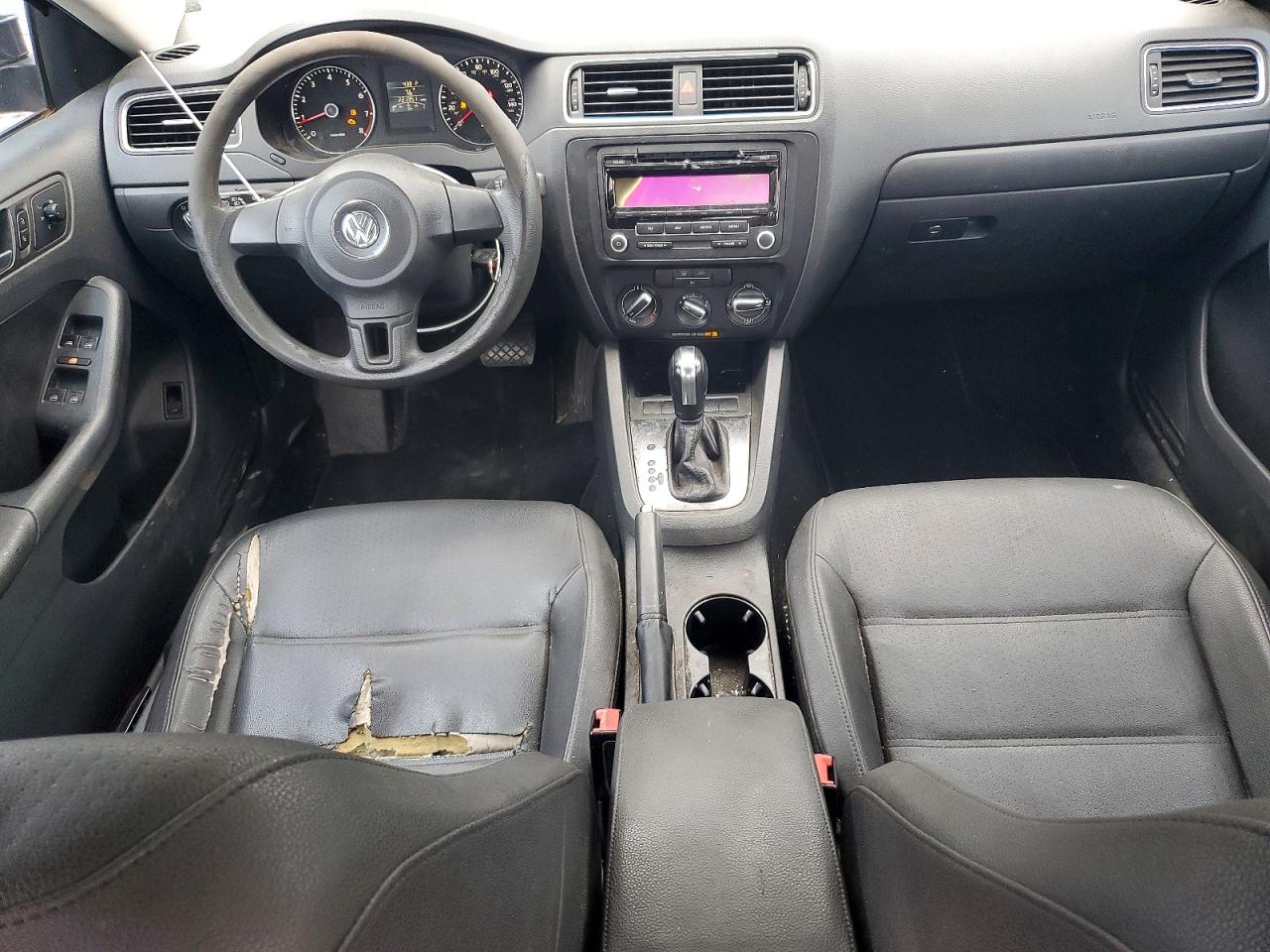 2012 Volkswagen Jetta Se Black vin: 3VWDP7AJ1CM131482
