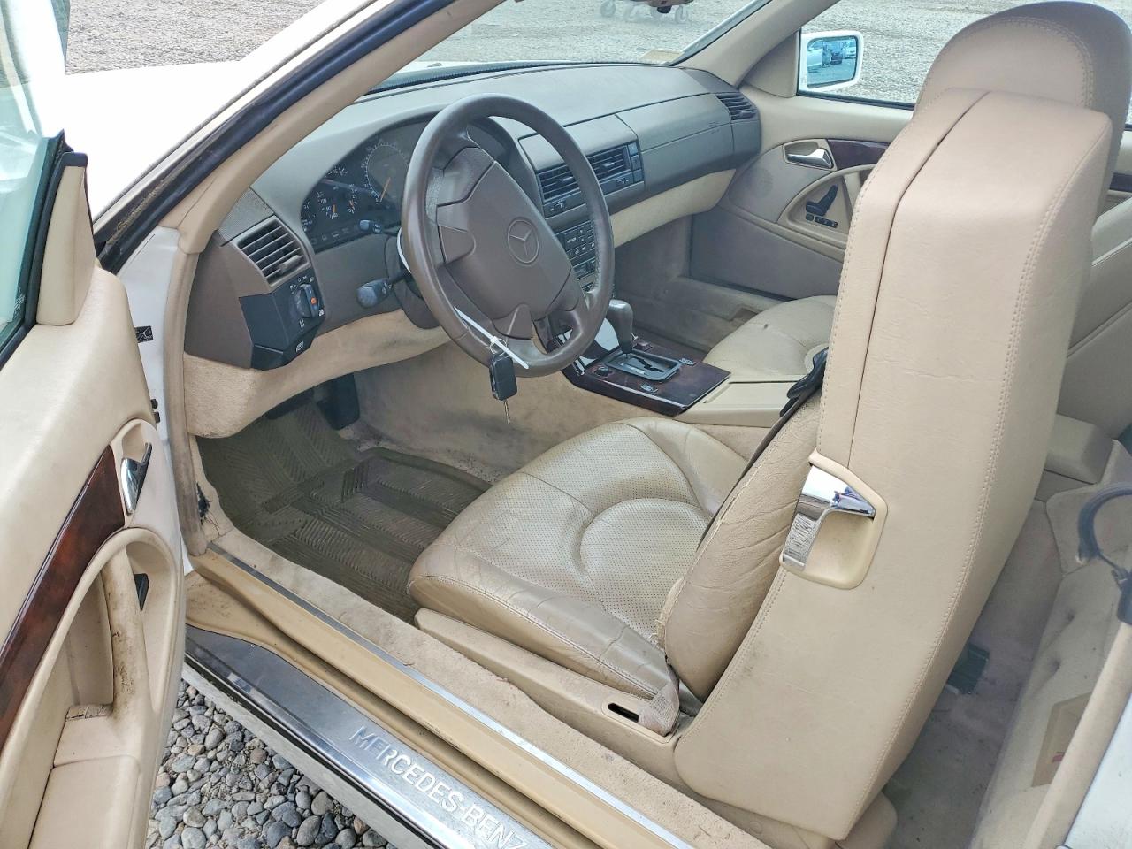 1996 Mercedes-benz Sl 320 White vin: WDBFA63F2TF138536