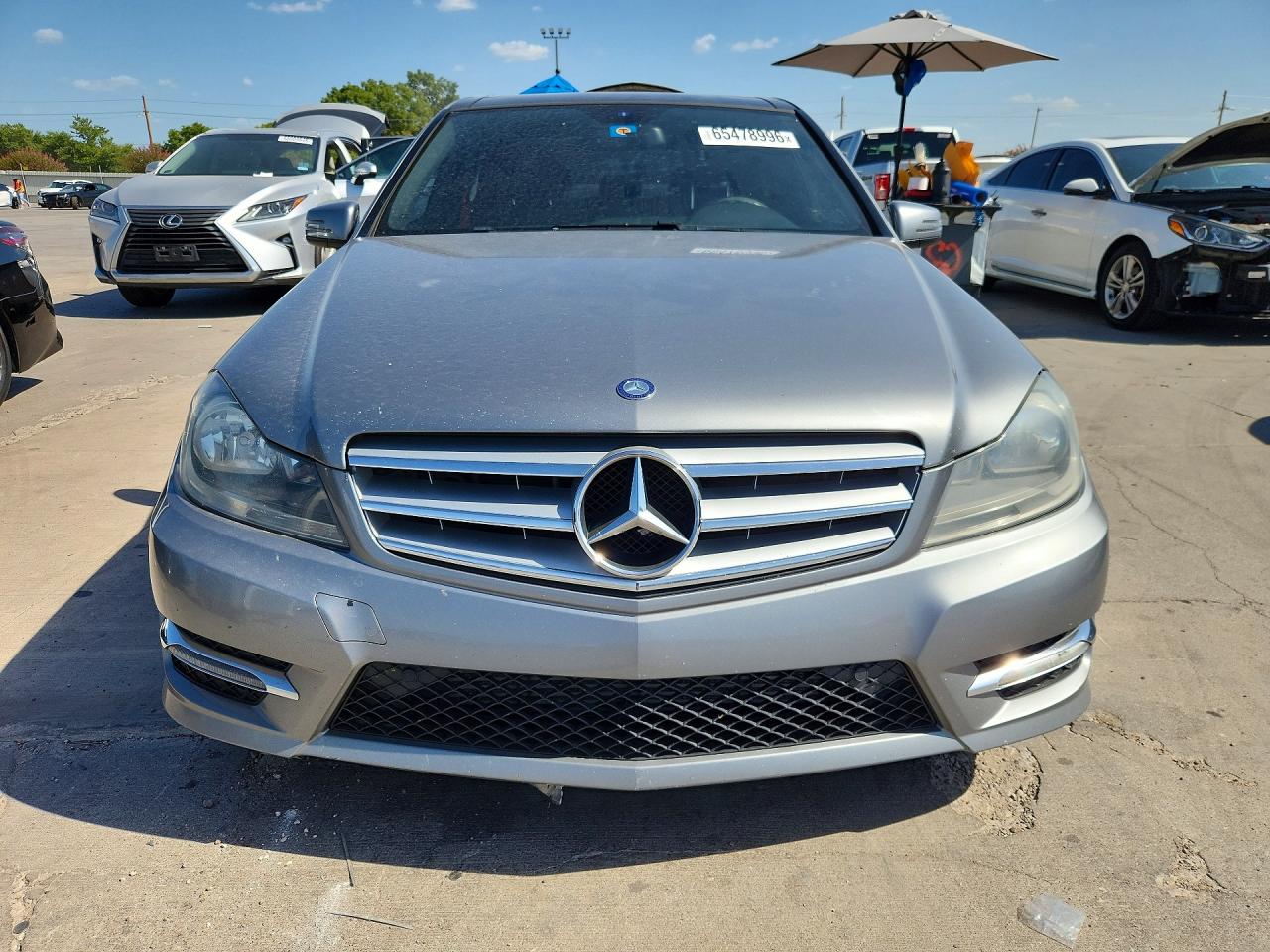 2013 Mercedes-benz C 250 Gray vin: WDDGF4HB3DR285116