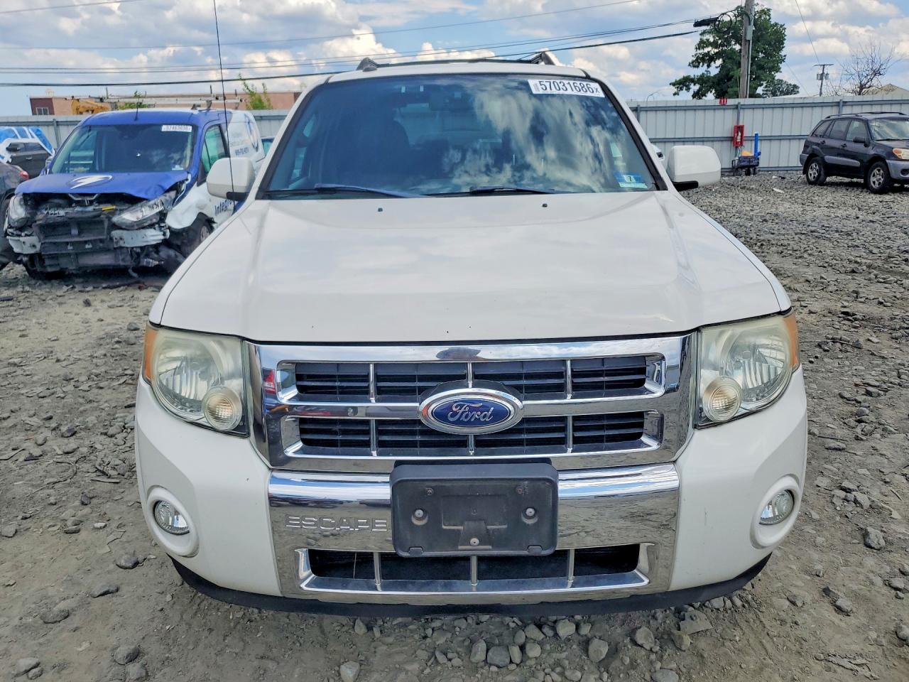 2010 Ford Escape Limited White vin: 1FMCU9EGXAKD36445