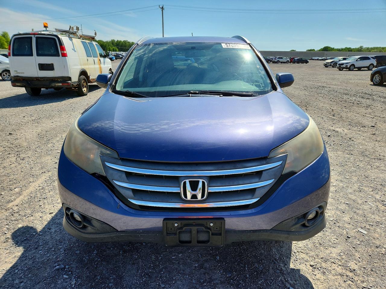 2013 Honda Cr-v Exl Blue vin: 2HKRM4H78DH678122