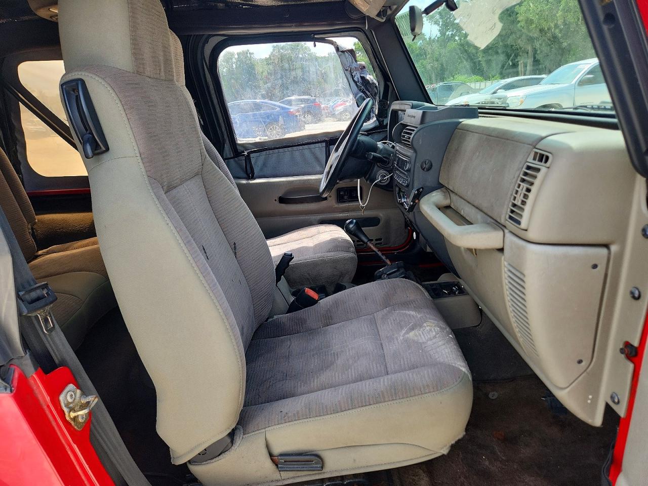 2004 Jeep Wrangler X Red vin: 1J4FA39S84P789244