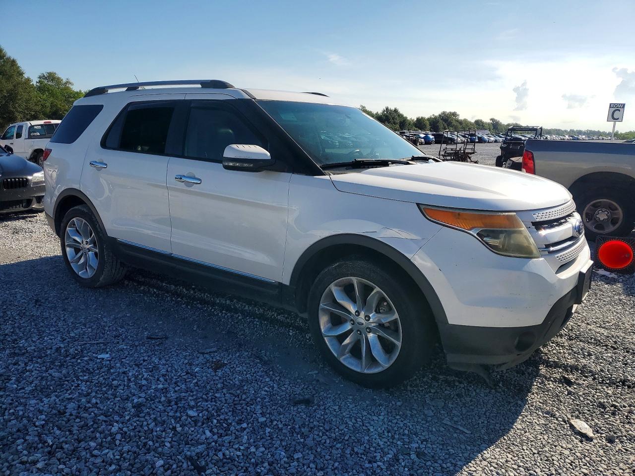 2014 Ford Explorer Limited White vin: 1FM5K7F83EGA37382