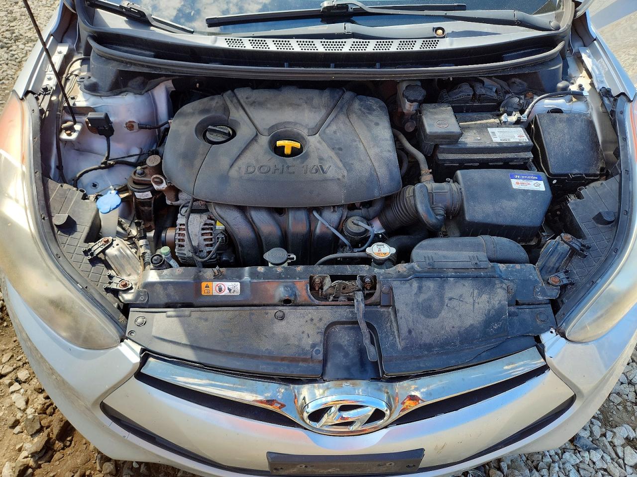 2013 Hyundai Elantra Coupe Gs Silver vin: KMHDH6AEXDU006776