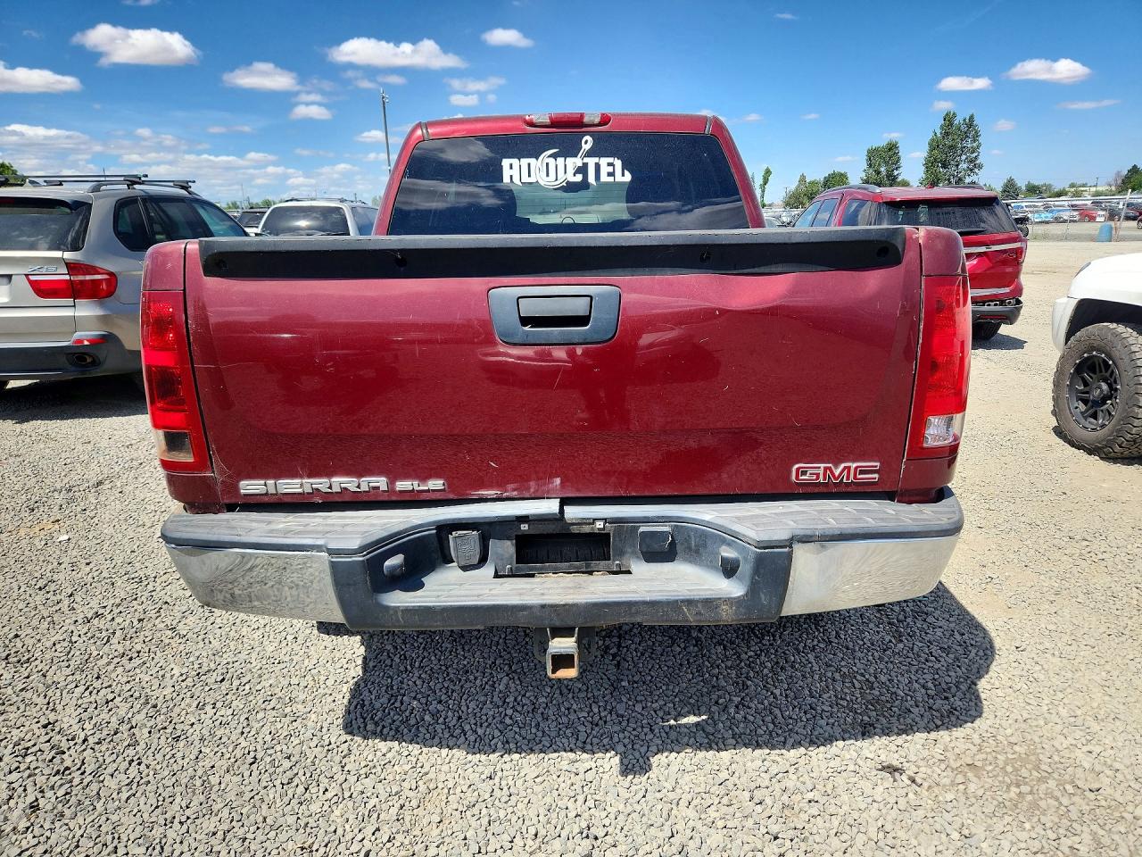2008 Gmc Sierra K1500 Burgundy vin: 3GTEK13J28G245934