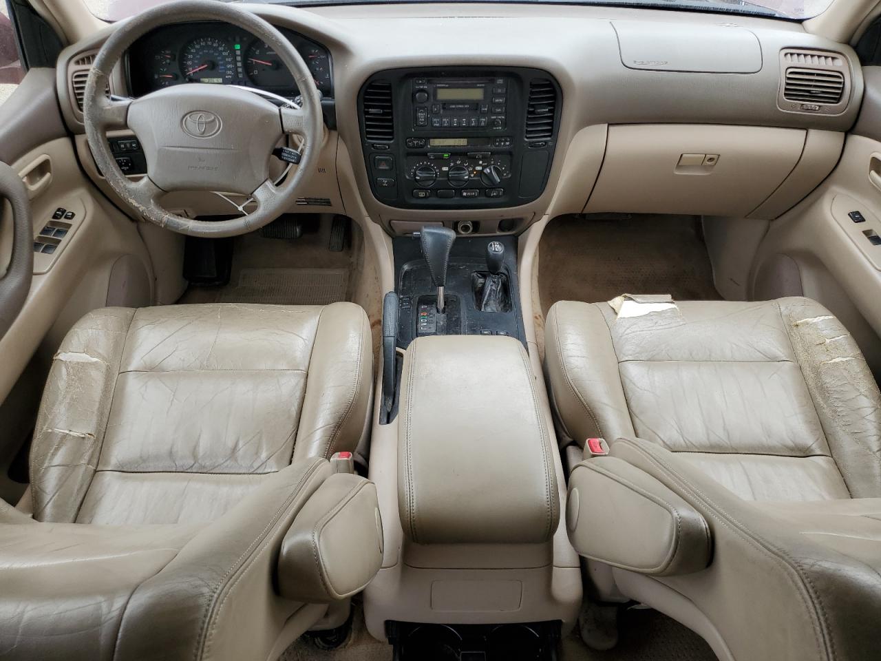 1999 Toyota Land Cruiser Burgundy vin: JT3HT05J9X0069506