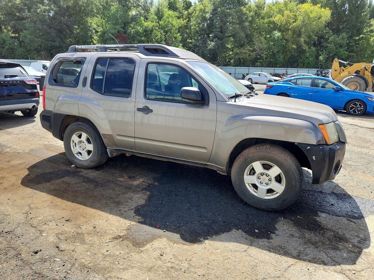 2007 Nissan Xterra X Желто-коричневый vin: 5N1AN08U87C542139