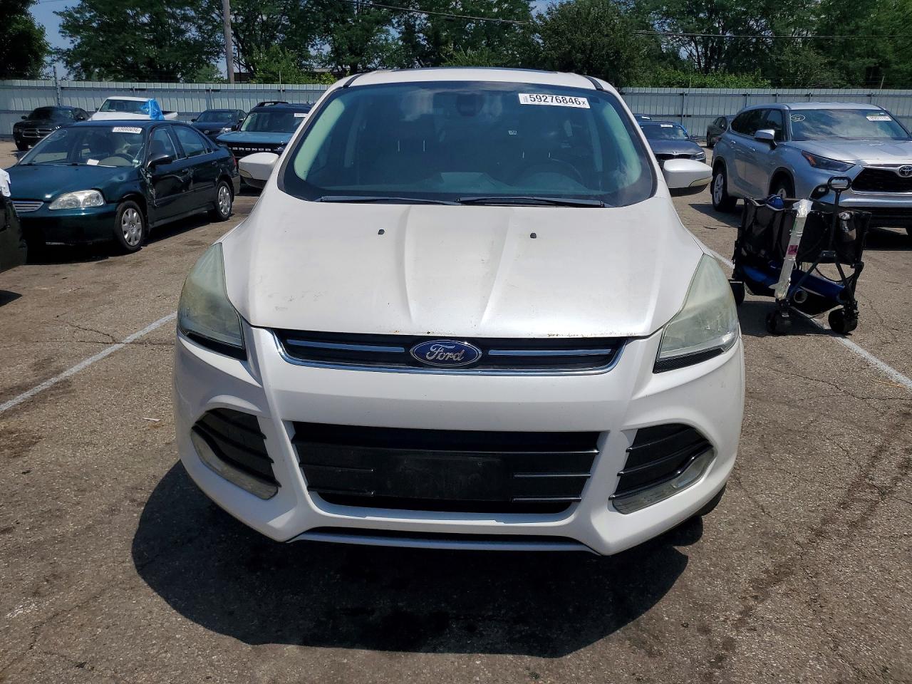 2013 Ford Escape Sel White vin: 1FMCU9H98DUD78621