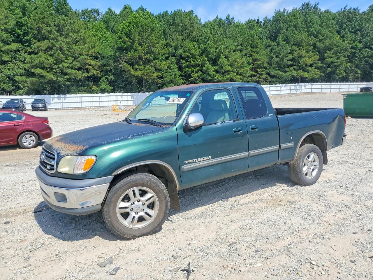 2002 Toyota Tundra Sr5 V8 Green vin: 5TBBT44132S327401