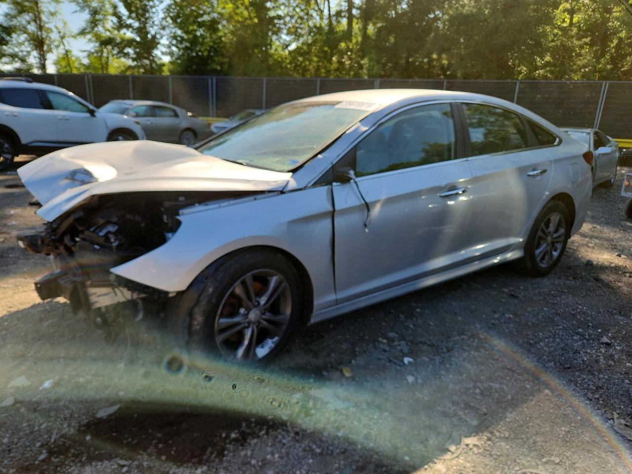 2018 Hyundai Sonata Sel Silver vin: 5NPE34AF2JH618741